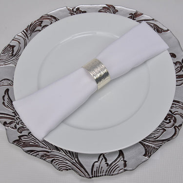 Vanessa Glass Charger Plate 4/Pack (4 Colors)