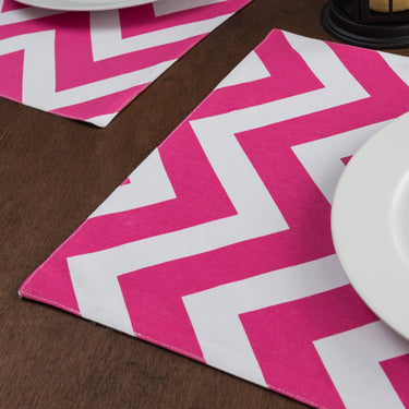 13 X 19 in. Chevron Cotton Placemats 4/Pack (13 Colors)