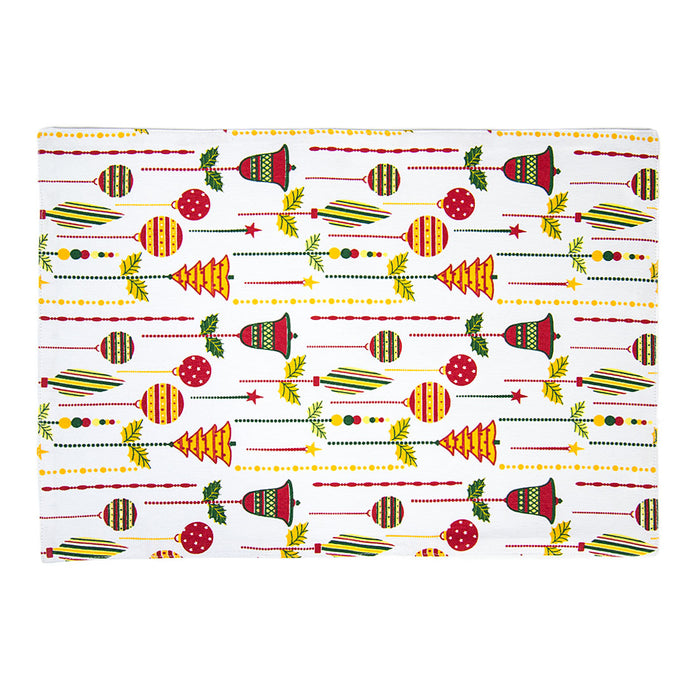 13 X 19 in. Christmas Holiday Cotton Placemats 4/pack (7 Patterns)