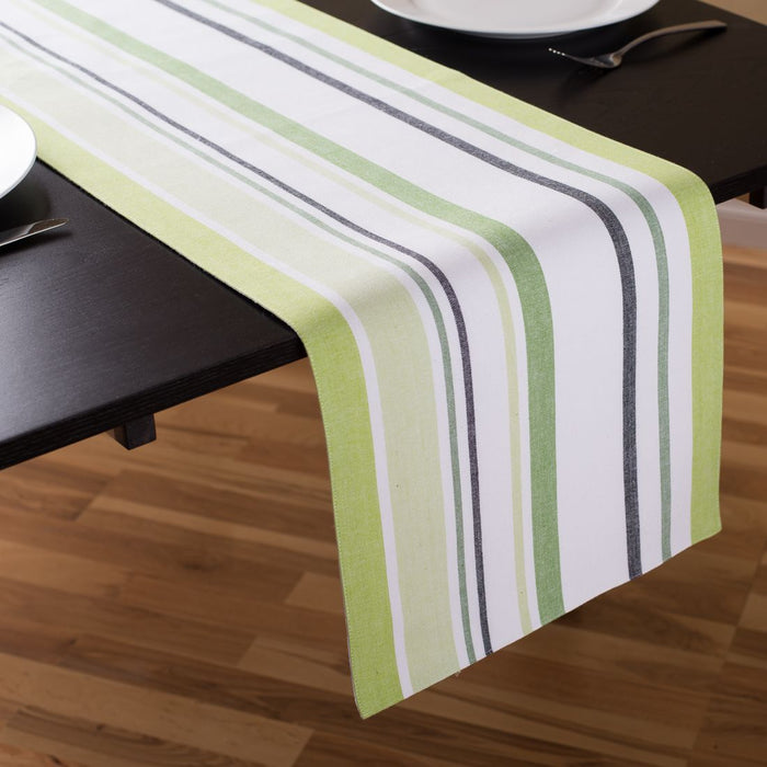 13 X 90 in. Striped Collection Cotton Table Runner (3 Colors)