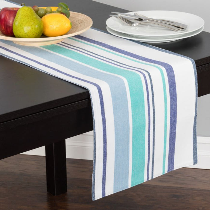 13 X 90 in. Striped Collection Cotton Table Runner (3 Colors)