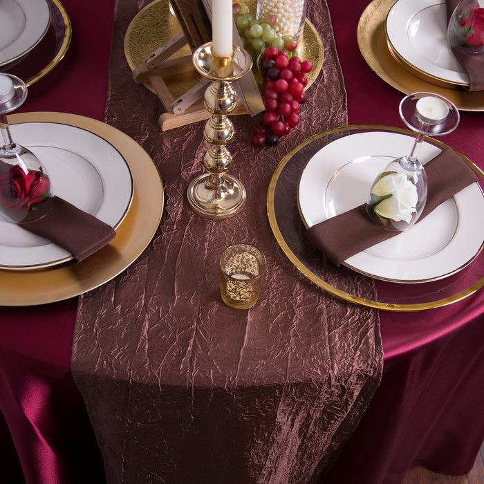 14 X 108 in. Crinkle Taffeta Table Runner