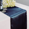14 x 108 in. Satin Table Runner Navy Blue