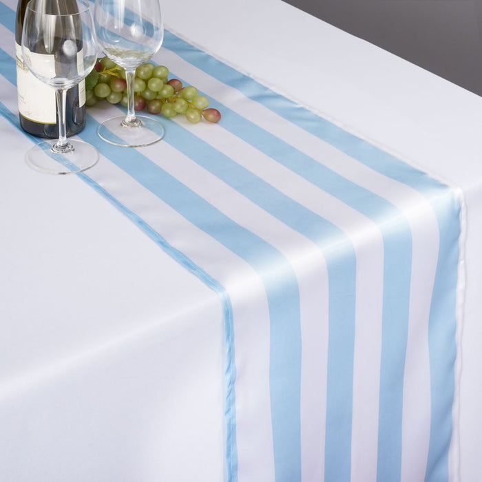 14 X 108 in. Striped Satin Table Runner