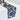 14 X 108 in. Baroque Sheer Table Runner Stone Blue