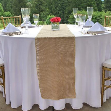 13 x 108 in. Burlap Table Runner Natural