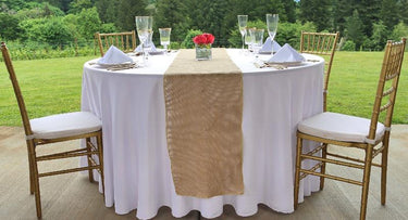 Bargain 13 x 108 in. Burlap Table Runner Natural
