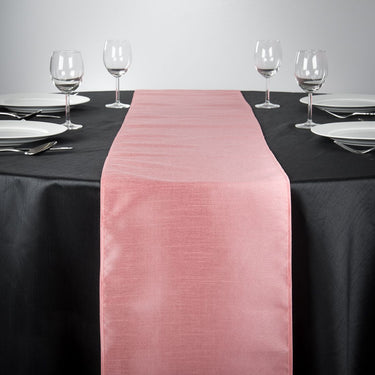 14 X 108 in. Shantung Silk Table Runner Pink