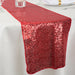 14 X 108 in. Sequin Table Runner Red