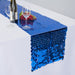 14 x 108 in. Payette Sequin Table Runner Royal Blue