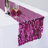 14 x 108 in. Payette Sequin Table Runner Fuchsia