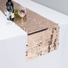 14 X 108 in. Payette Sequin Table Runner Blush Pink