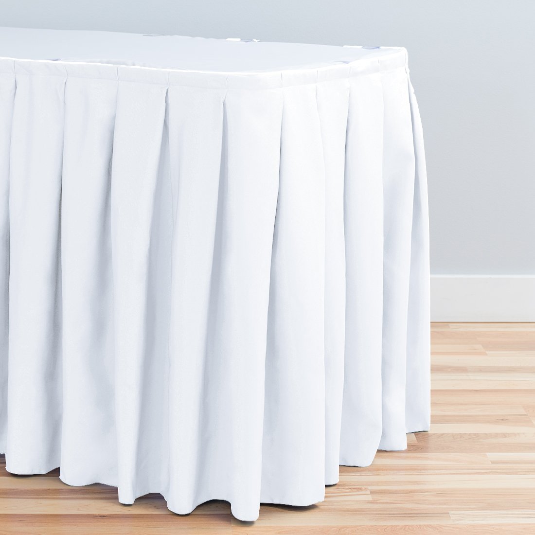 14 ft. Accordion Pleat Polyester Table Skirt (7 Colors