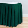 Bargain 14 Ft. Accordion Pleat Polyester Table Skirt Hunter Green