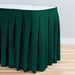 17 ft. Accordion Pleat Polyester Table Skirt Hunter Green