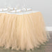 14 ft. Tulle Tutu Table Skirt Champagne