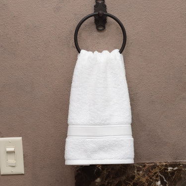 Hotel Quality India Cotton Hand Towel 4/Pack White