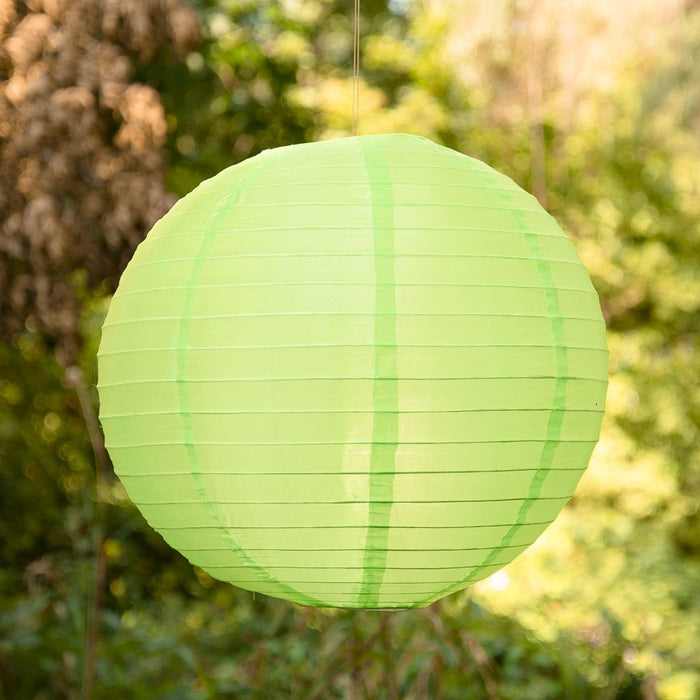 16 in. Tea Green Nylon Lantern