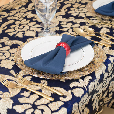 Bargain 17 in. Polyester Napkin (12/Pack) Navy Blue