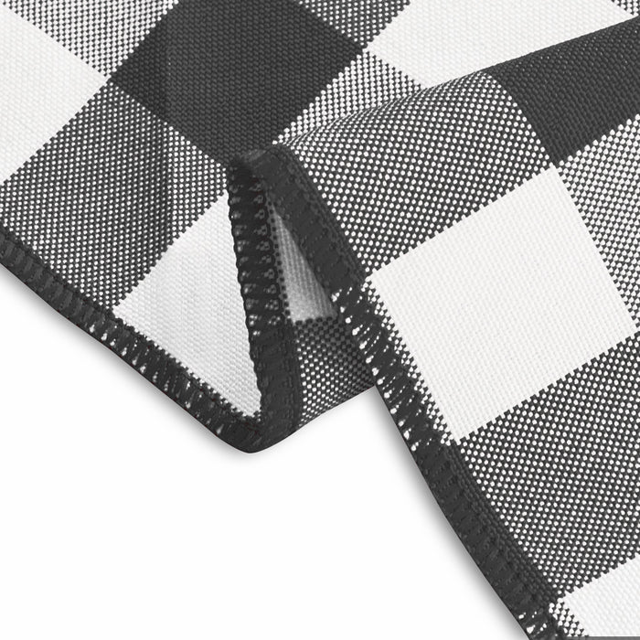 17 in. Polyester Napkins Checkered (1 Dozen) - 4 Colors