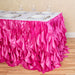 17 ft. Curly Willow Table Skirt Fuchsia