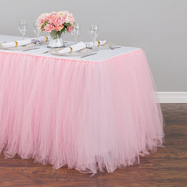 21 ft. Tulle Tutu Table Skirt (6 Colors)