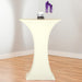 30 in. Round Stretch Tablecloth Ivory