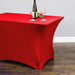 6 ft. Rectangular Stretch Tablecloth Red