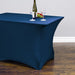 8 ft. Rectangular Stretch Tablecloth Navy Blue