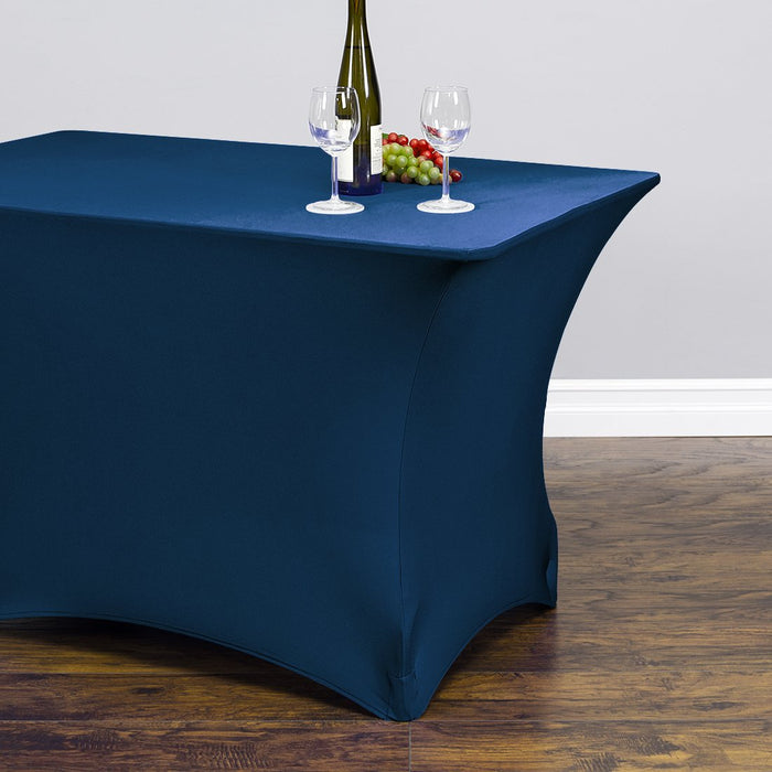 6 ft. Rectangular Stretch Tablecloth Purple