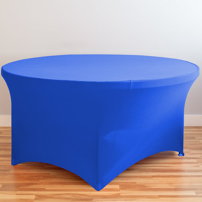 5 ft. Round Stretch Tablecloth Royal Blue