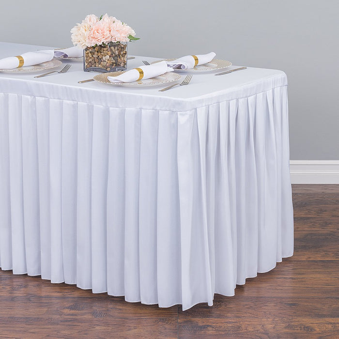 4 ft. Fitted Table Skirt  (7 Colors)