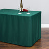 Bargain 6 Ft. Fitted Polyester Tablecloth Hunter Green