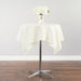 52 in. Square Cotton-Feel Tablecloth Ivory