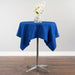 52 in. Square Cotton-Feel Tablecloth Royal Blue