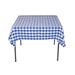 54 in. Square Polyester Tablecloth Blue & White Checkered
