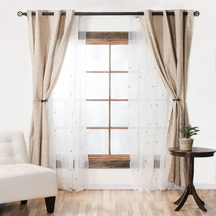 56 X 98 in. Filigree Blackout Curtain (2 Colors)