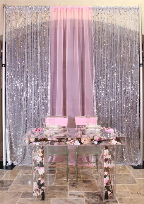 58 x 120 in. Sheer Backdrop Draping (9 Colors)