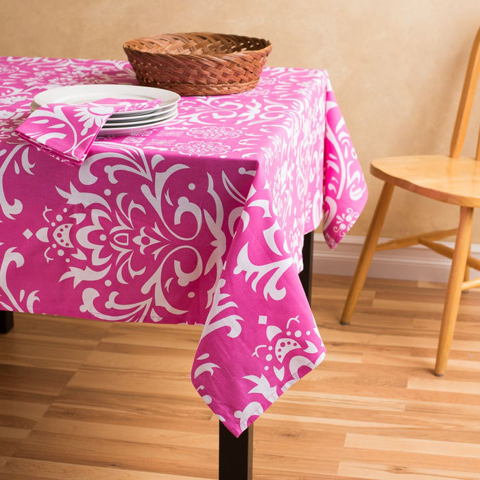 58 X 70 in. Rectangular Cotton Vintage Royalty Tablecloth (4 Colors)