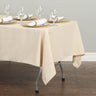 Bargain 60 X 102 In. Rectangular Polyester Tablecloth Beige