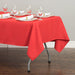 52 X 112 in. Rectangular Cotton-Feel Tablecloth Red