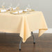 60 x 102 in. Rectangular Polyester Tablecloth Peach
