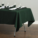 Bargain 60 X 102 In. Rectangular Polyester Tablecloth Hunter Green