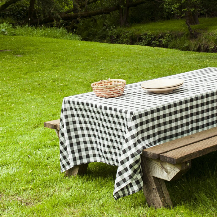 90 X 156 in. Rectangular Polyester Tablecloth Checkered (4 Colors)