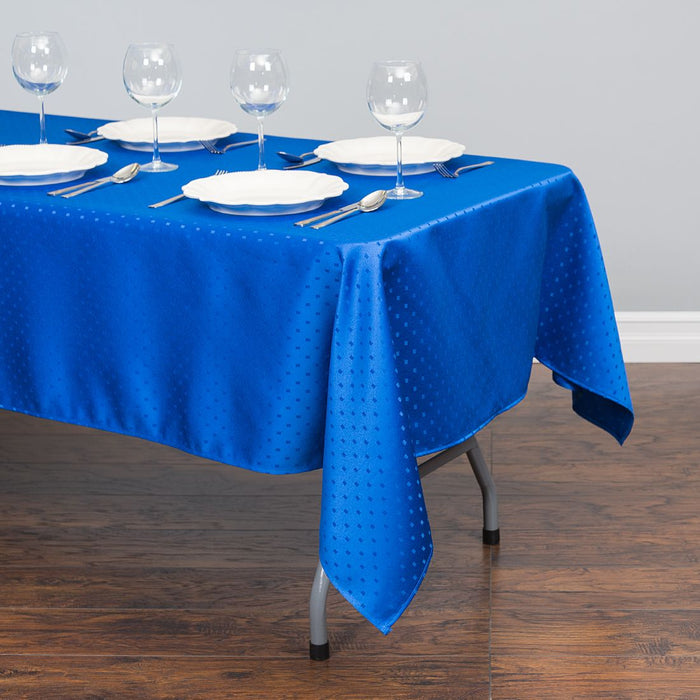60 X 102 in. Rectangular Square-Point Damask Tablecloth Burgundy (4 Colors)