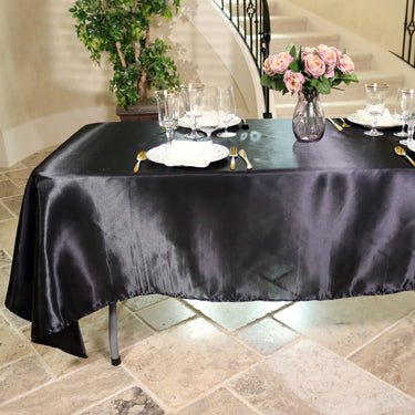 60 X 102 in. Rectangular Satin Tablecloth (15 Colors)
