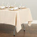 Bargain 60 X 126 in. Rectangular Polyester Tablecloth Beige