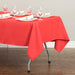 Bargain 60 X 126 In. Rectangular Polyester Tablecloth Red