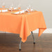 60 x 126 in. Rectangular Polyester Tablecloth Orange