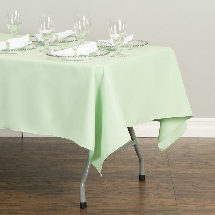 60 X 126 in. Rectangular Polyester Tablecloth Hemlock